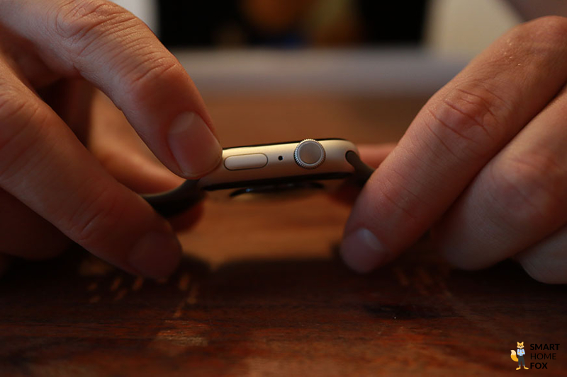 Колесико и кнопка на Apple Watch 8.